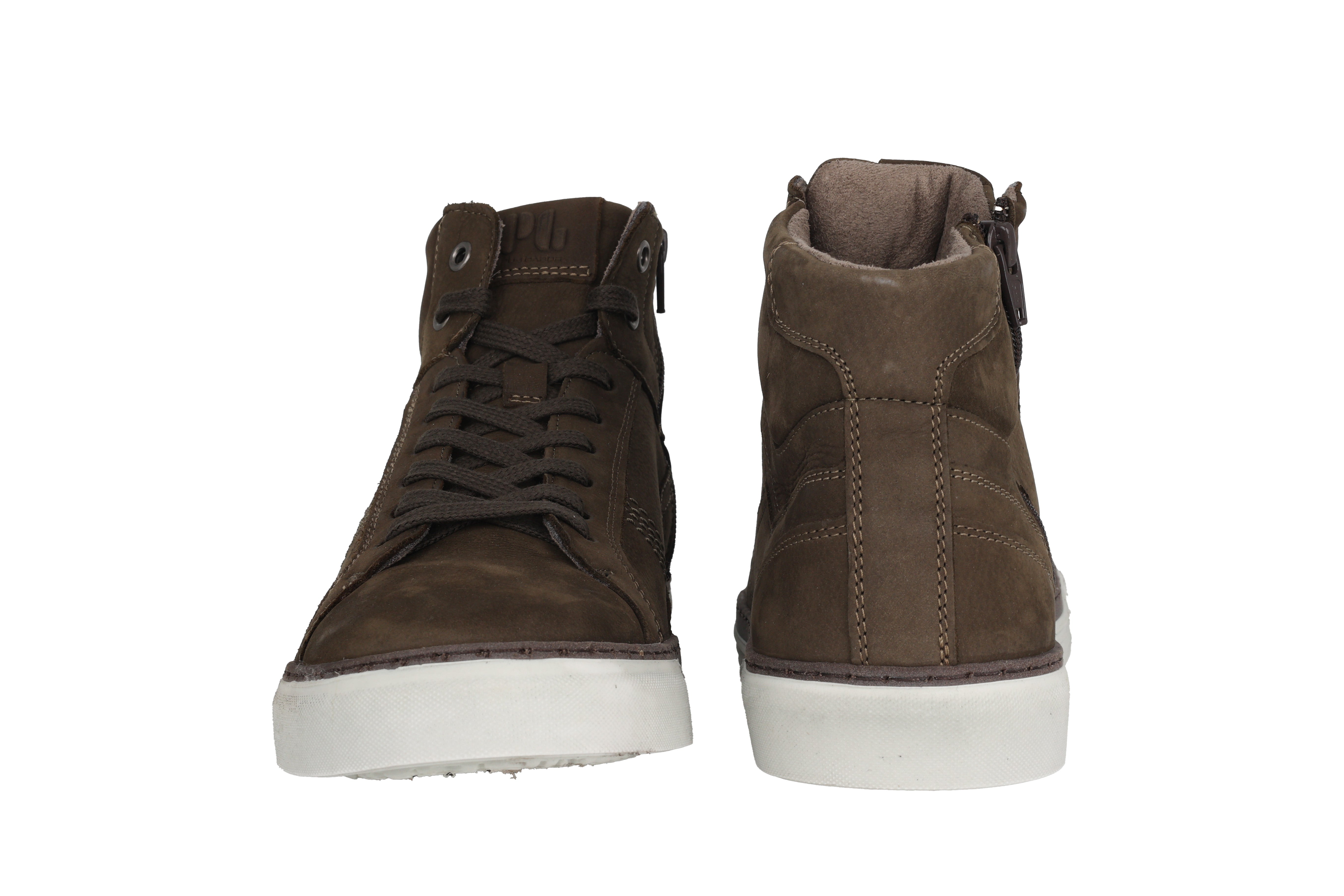 '0460.14.08' herensneakerlaars met veters - Groen