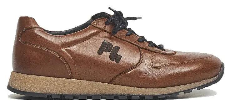 '0496.10.07' heren sneaker met veters - bruin - Chaplinshoes'0496.10.07' herensneaker met veters - bruinPius Gabor