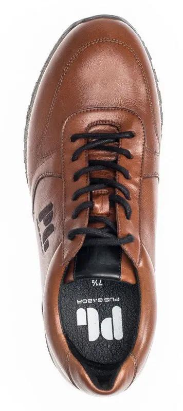 '0496.10.07' heren sneaker met veters - bruin - Chaplinshoes'0496.10.07' herensneaker met veters - bruinPius Gabor