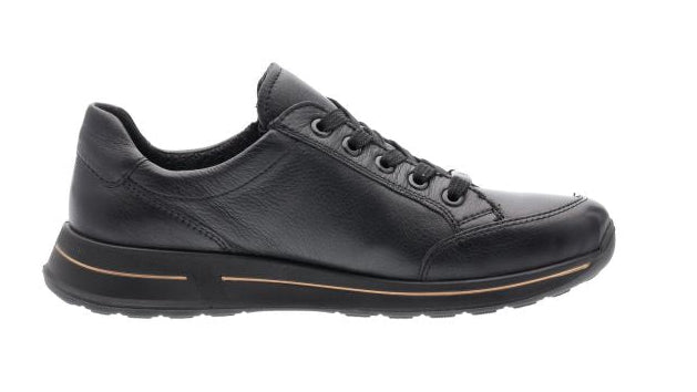 Sneaker allacciata "Osaka" da donna con vestibilità ampia (H) - nera