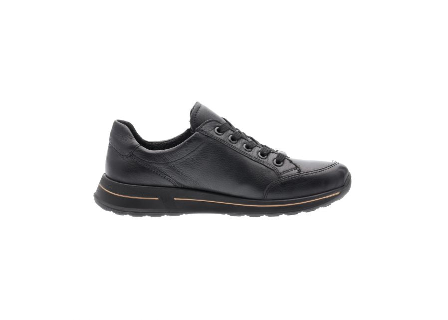 Zapatilla deportiva con cordones para mujer 'Osaka' Wide Fit (H) - negro