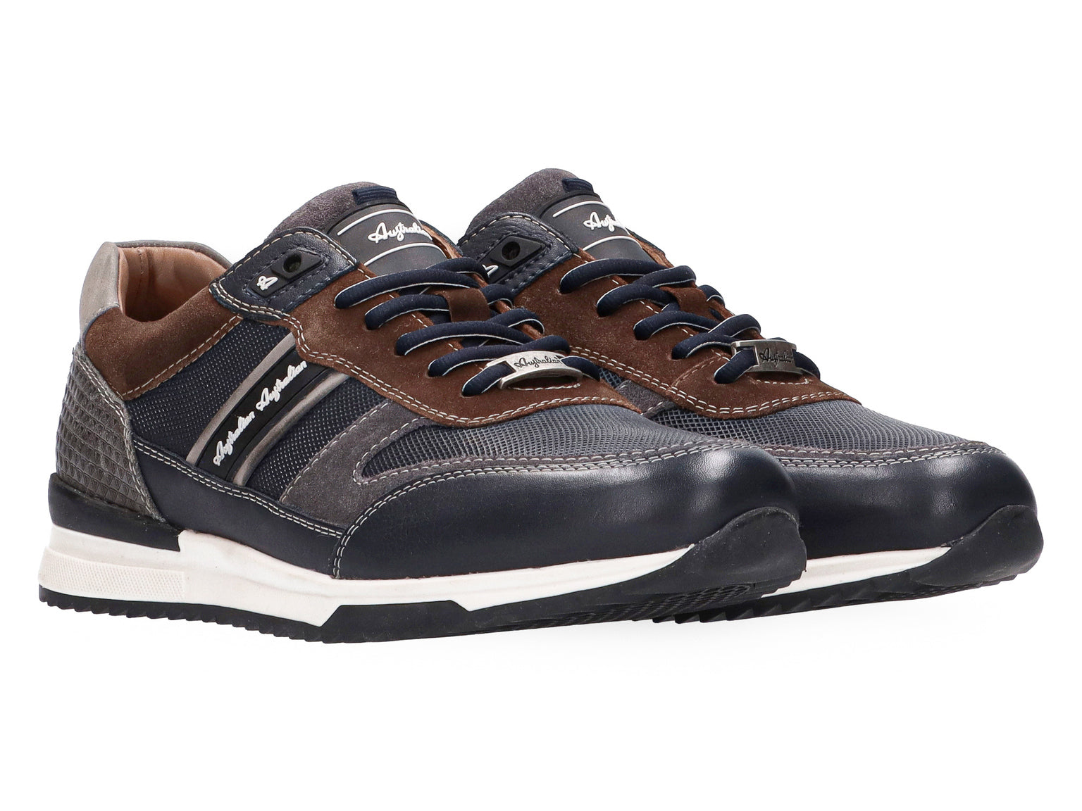 'Filmon' herresneaker med snøre - Blå