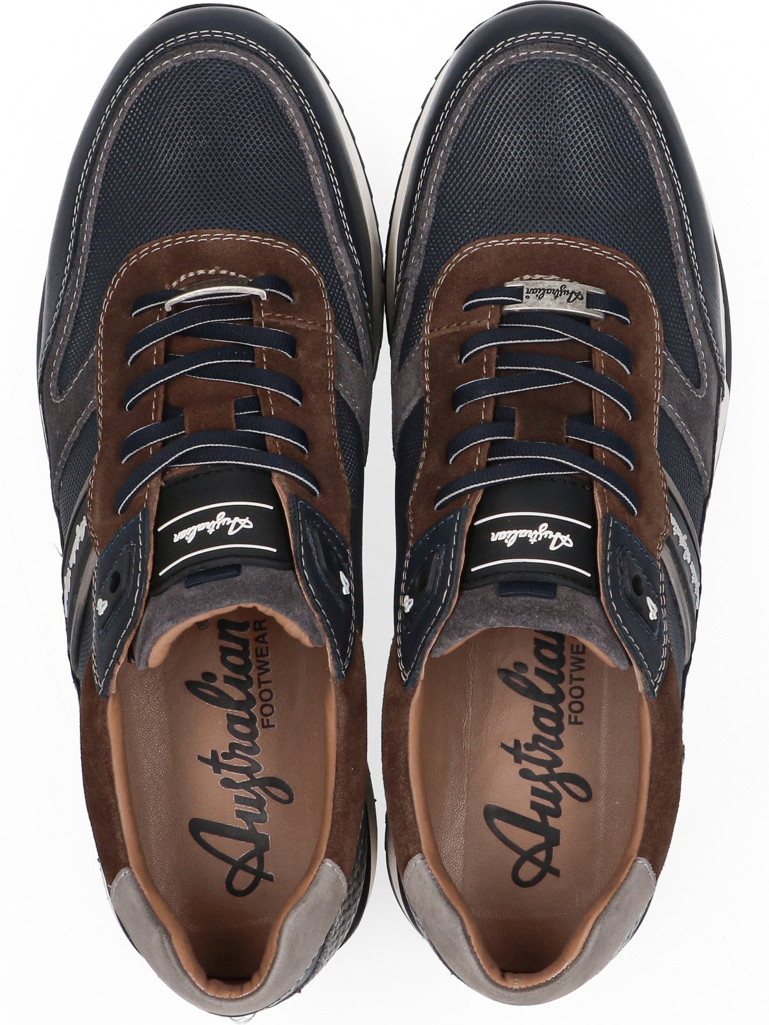 'Filmon' herresneaker med snøre - Blå