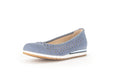Mocasín perforado para mujer '22.412.26' - Azul - ChaplinshoesMocasín perforado para mujer '22.412.26' - BlueGabor