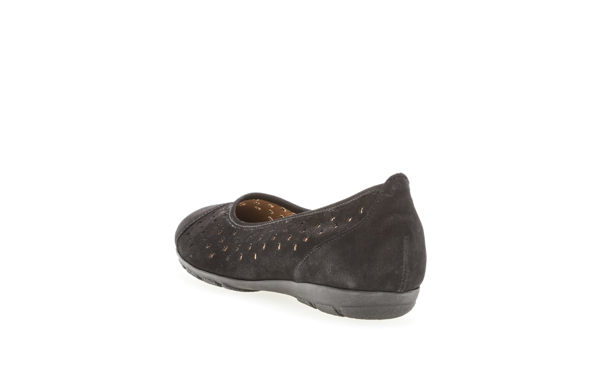 '24.169.17' women's perforated ballerina pump - Black - Chaplinshoes'24.169.17' women's perforated ballerina pump - BlackGabor