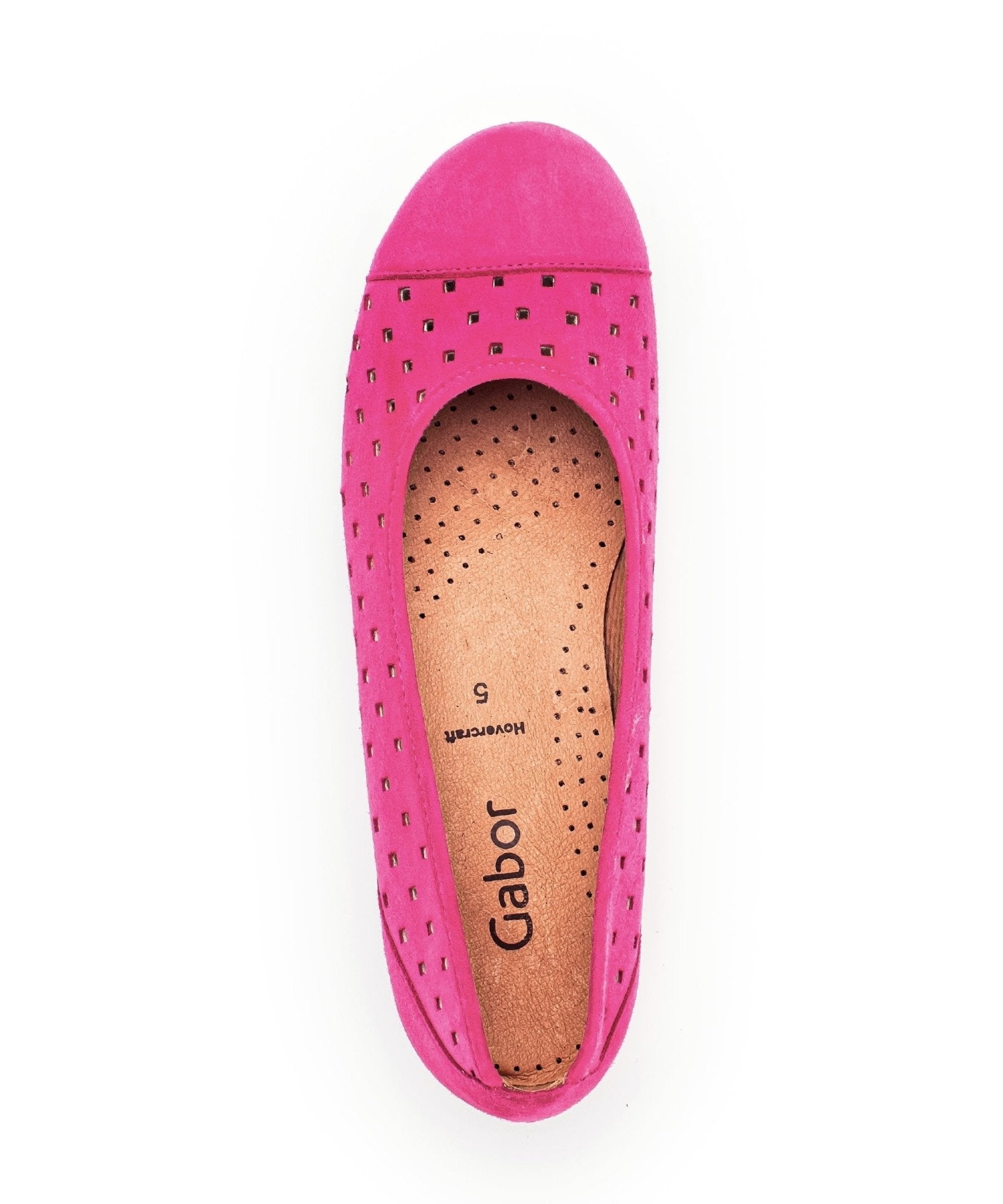 '24.169.30' women's perforated ballerina pump - Pink - Chaplinshoes'24.169.30' women's perforated ballerina pump - PinkGabor