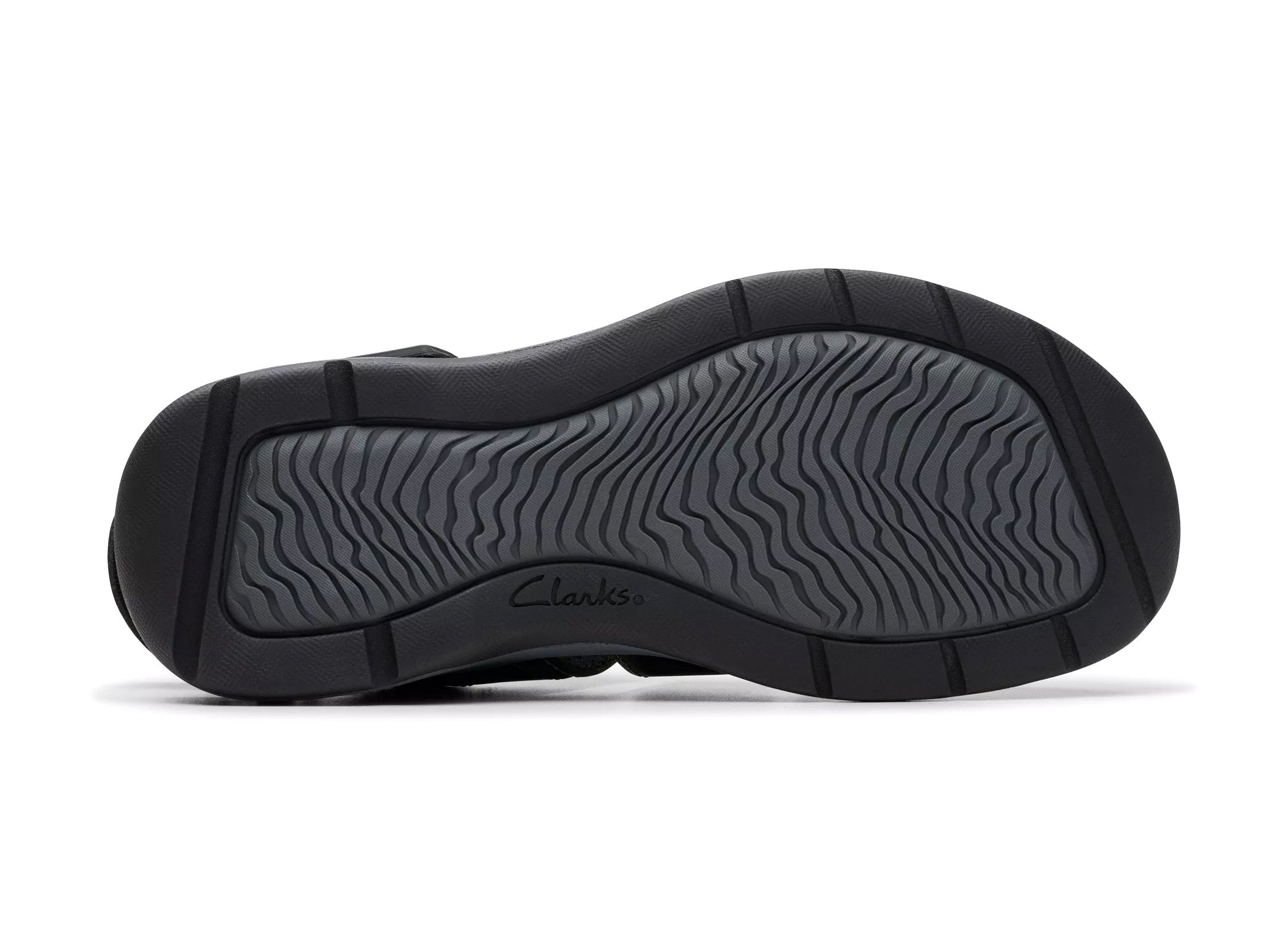 'Saltway Cove' men's semi-closed sandal - black