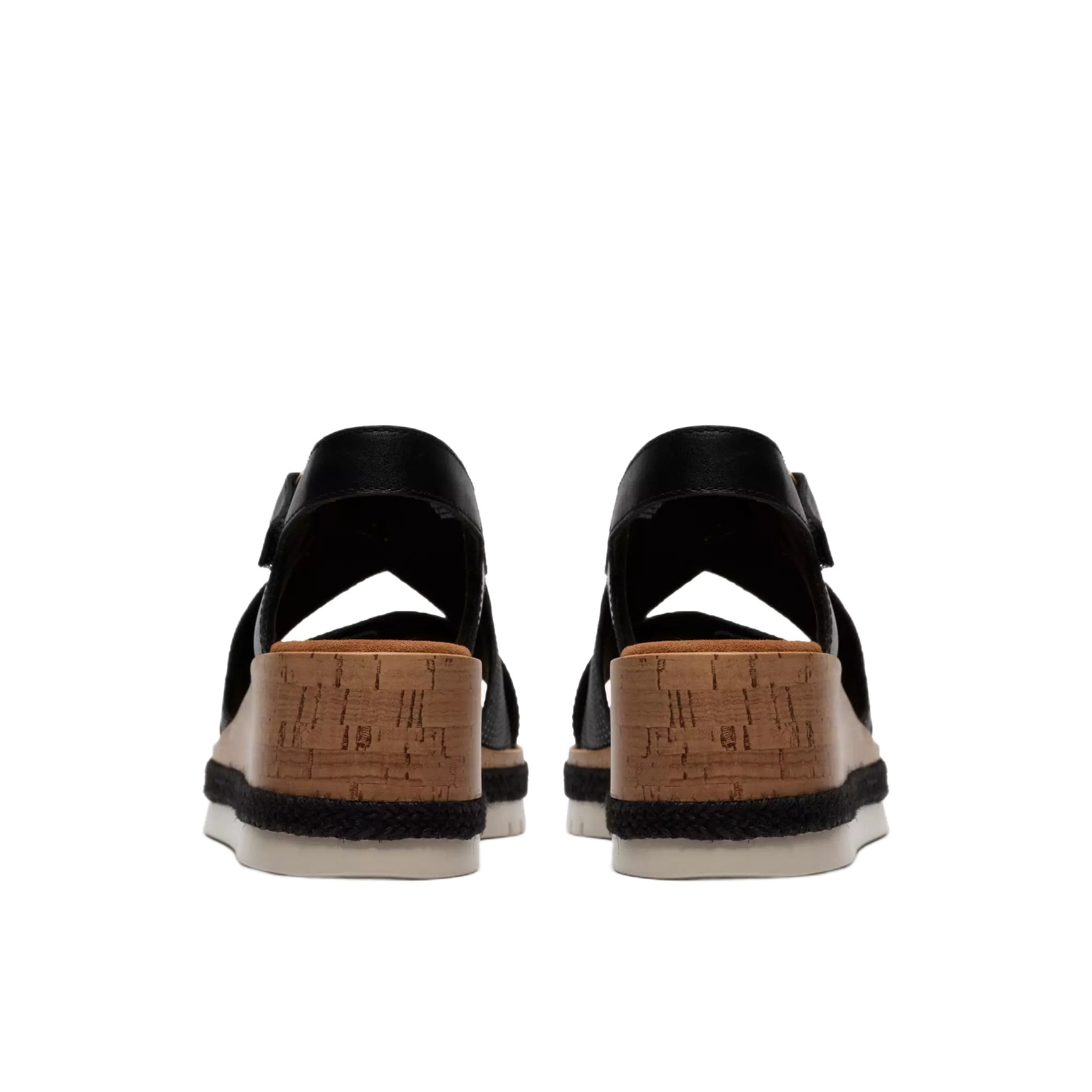 Sandale compensée femme 'Kidiki Sun' - noir