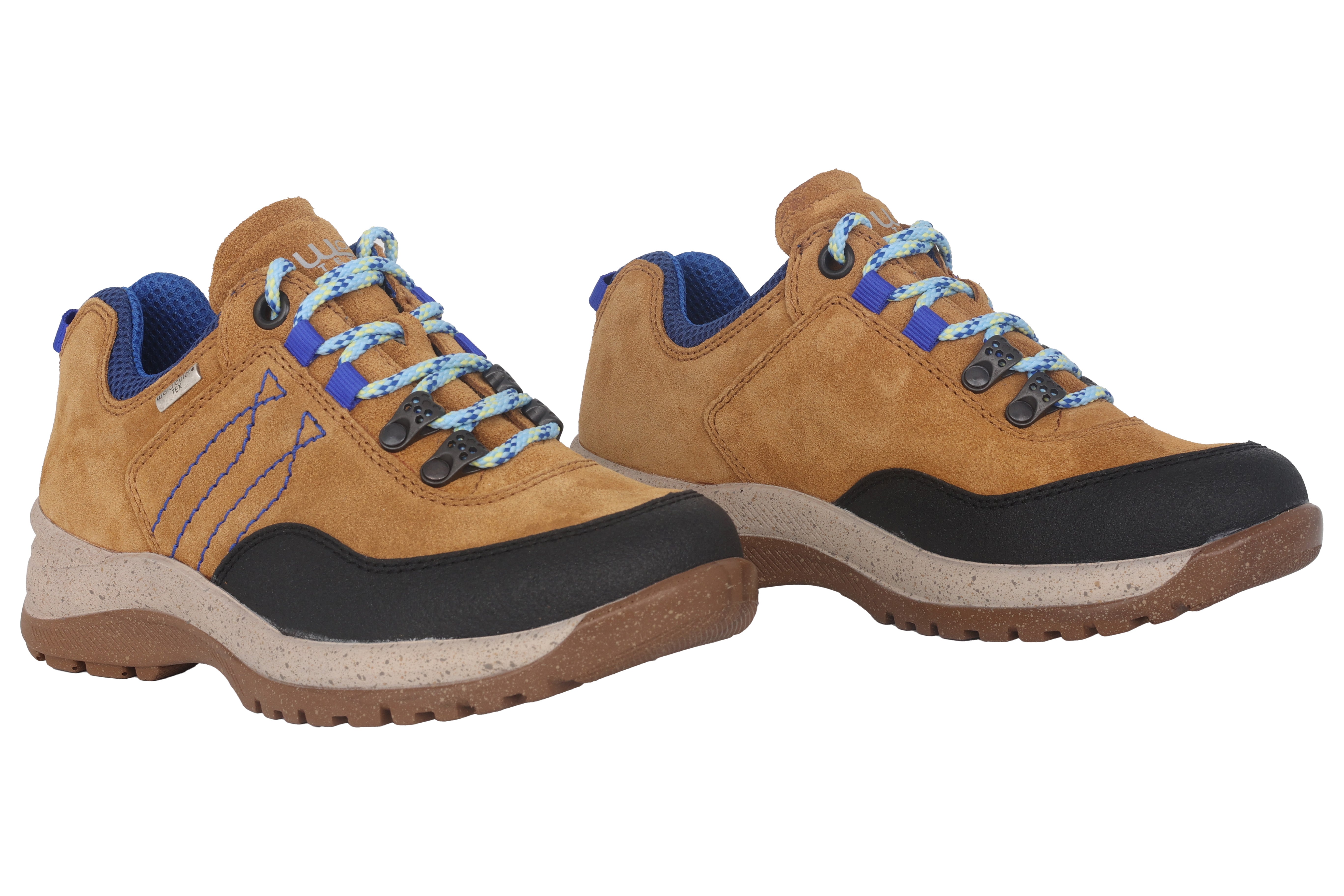 'H-Momo' waterdichte dameswandelschoenen met brede pasvorm (H) - bruin