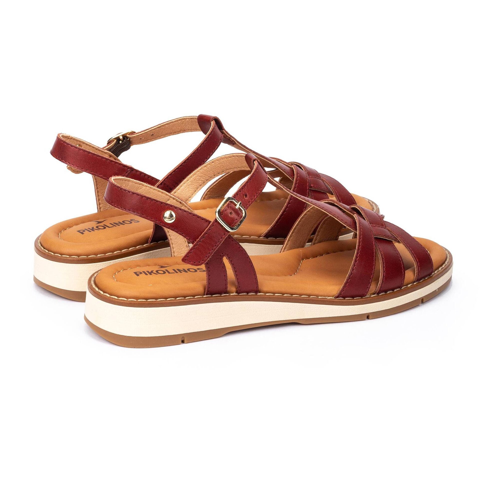 Sandália feminina 'Roquetas' - vermelha