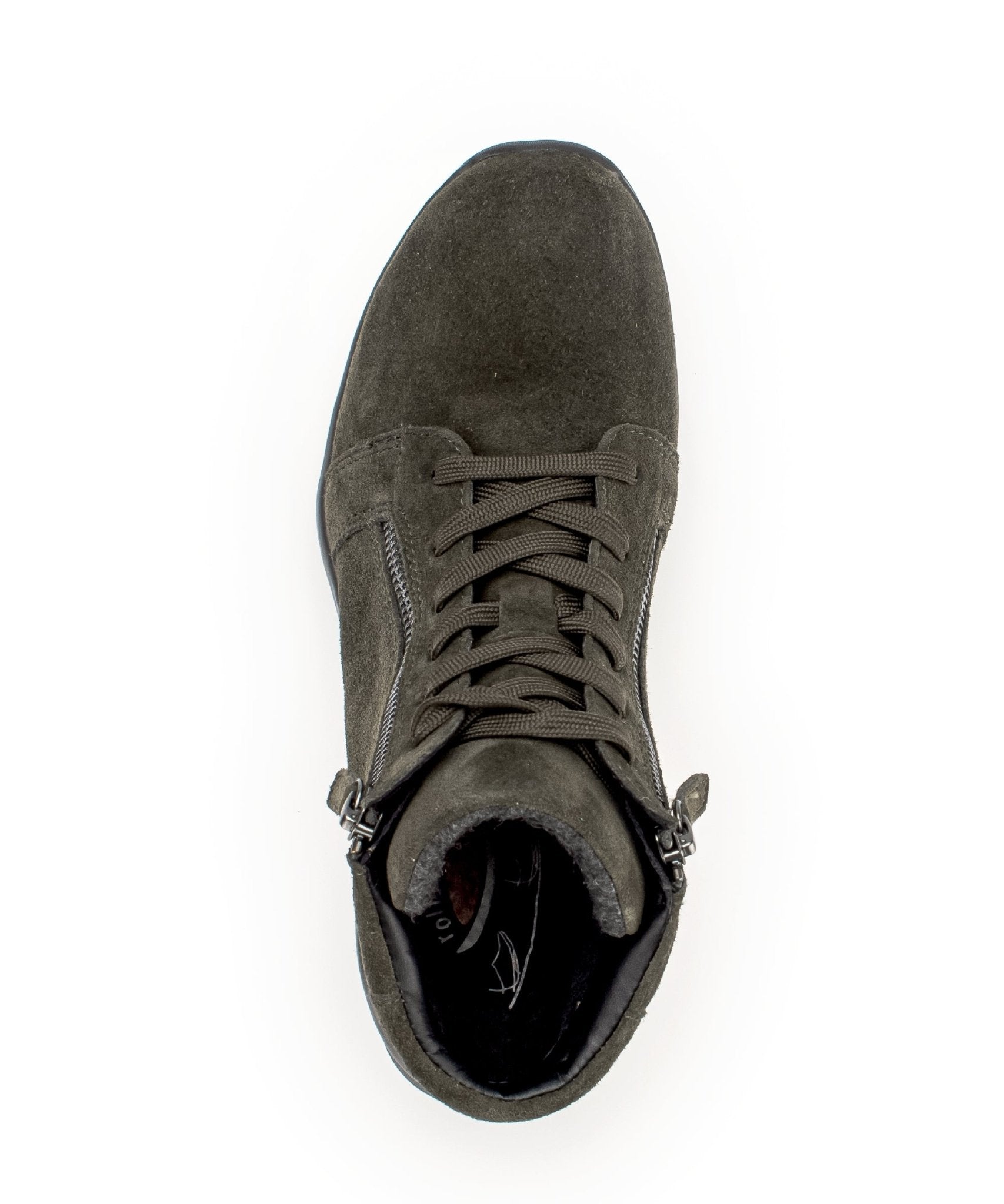 '36.868.33' stivali da passeggio da donna con lacci e zip - Verde - Chaplinshoes'36.868.33' stivali da passeggio con lacci e zip da donna - GreenGabor