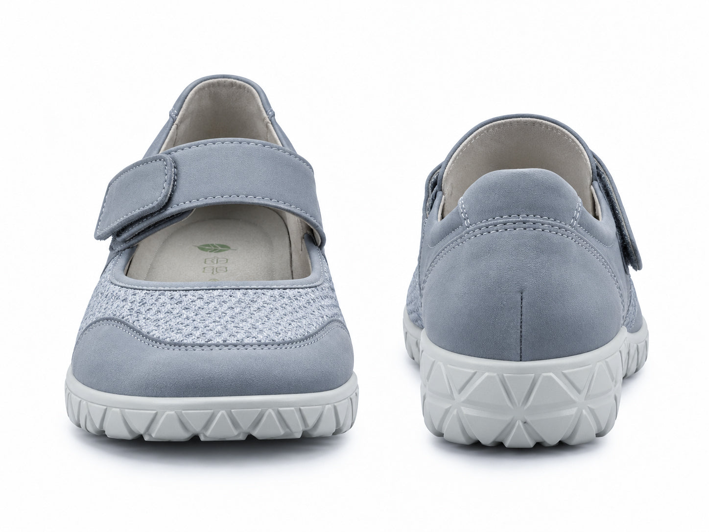 'Havy' Zapato de mujer con tira ancha (H) - azul
