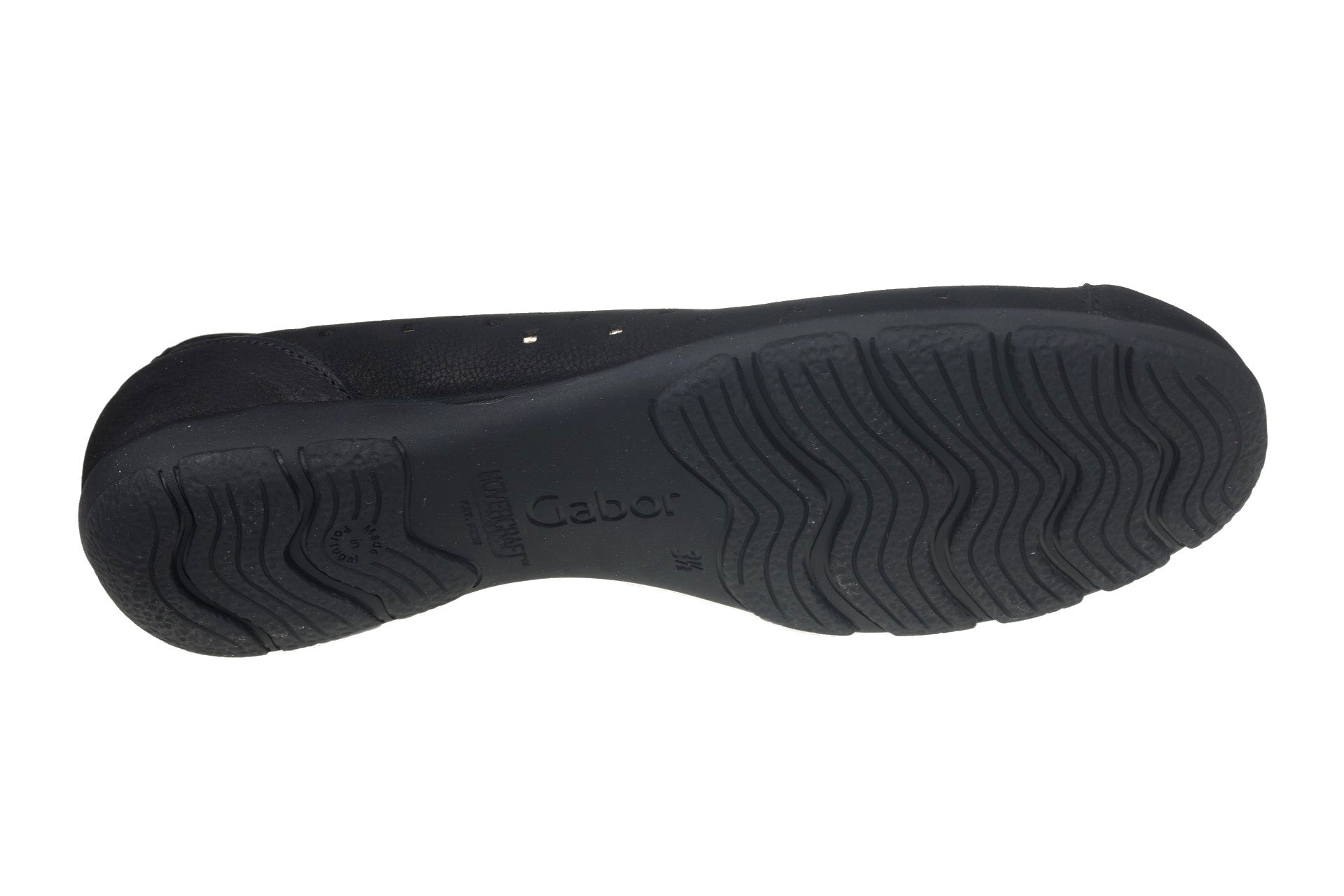 Perforowane baleriny damskie '44.169.17' - czarne - ChaplinshoesPerforowane baleriny damskie '44.169.17' - czarneGabor