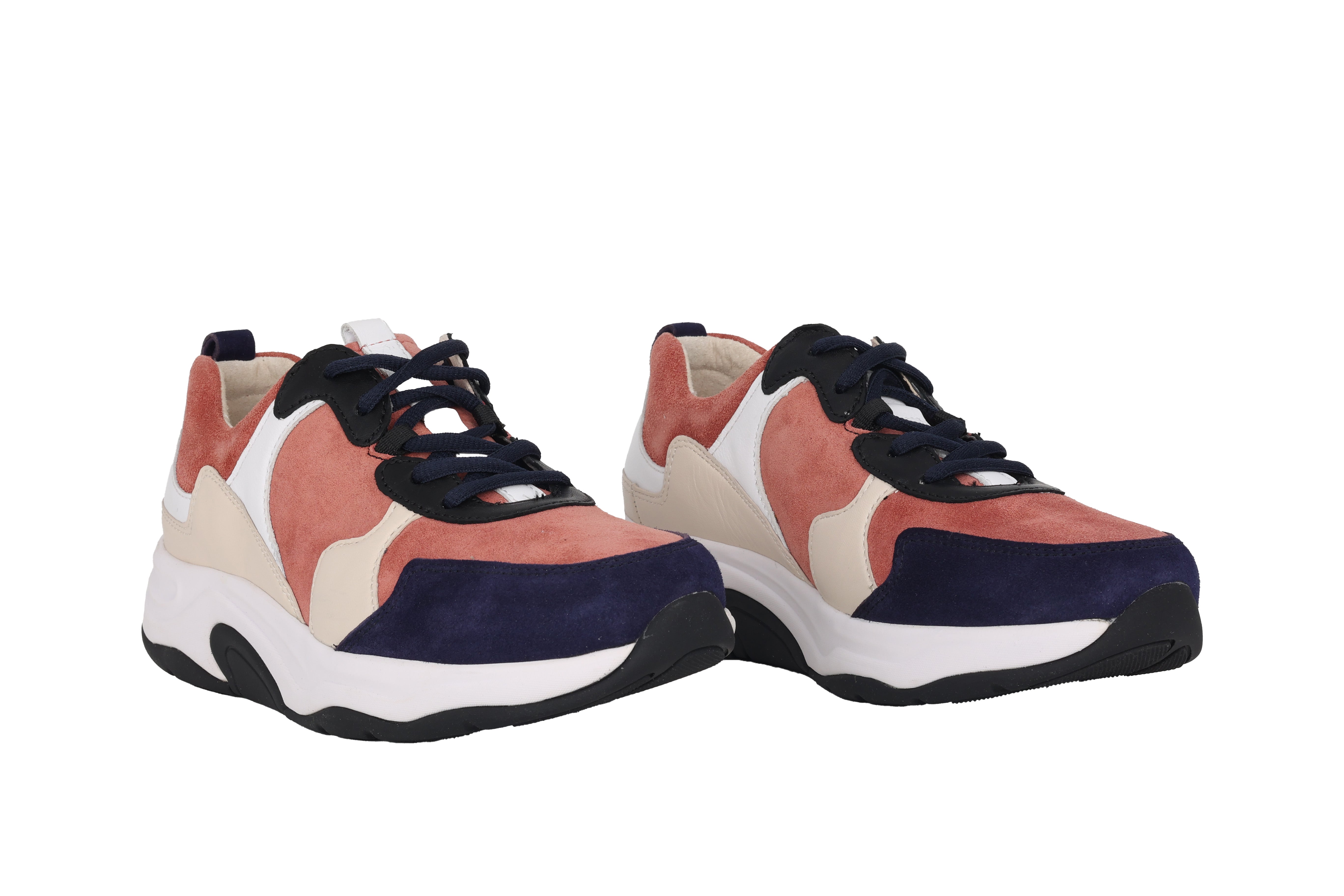 '46.916.28' dámské vycházkové rolovací šněrovací tenisky - mix červená černá