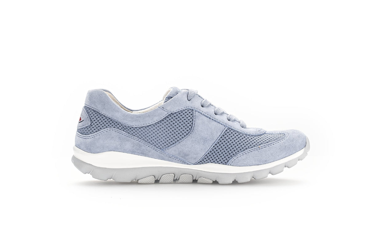 Gabor 46.966.66 - Dames Sneakers - Blauw suède - Chaplinshoes