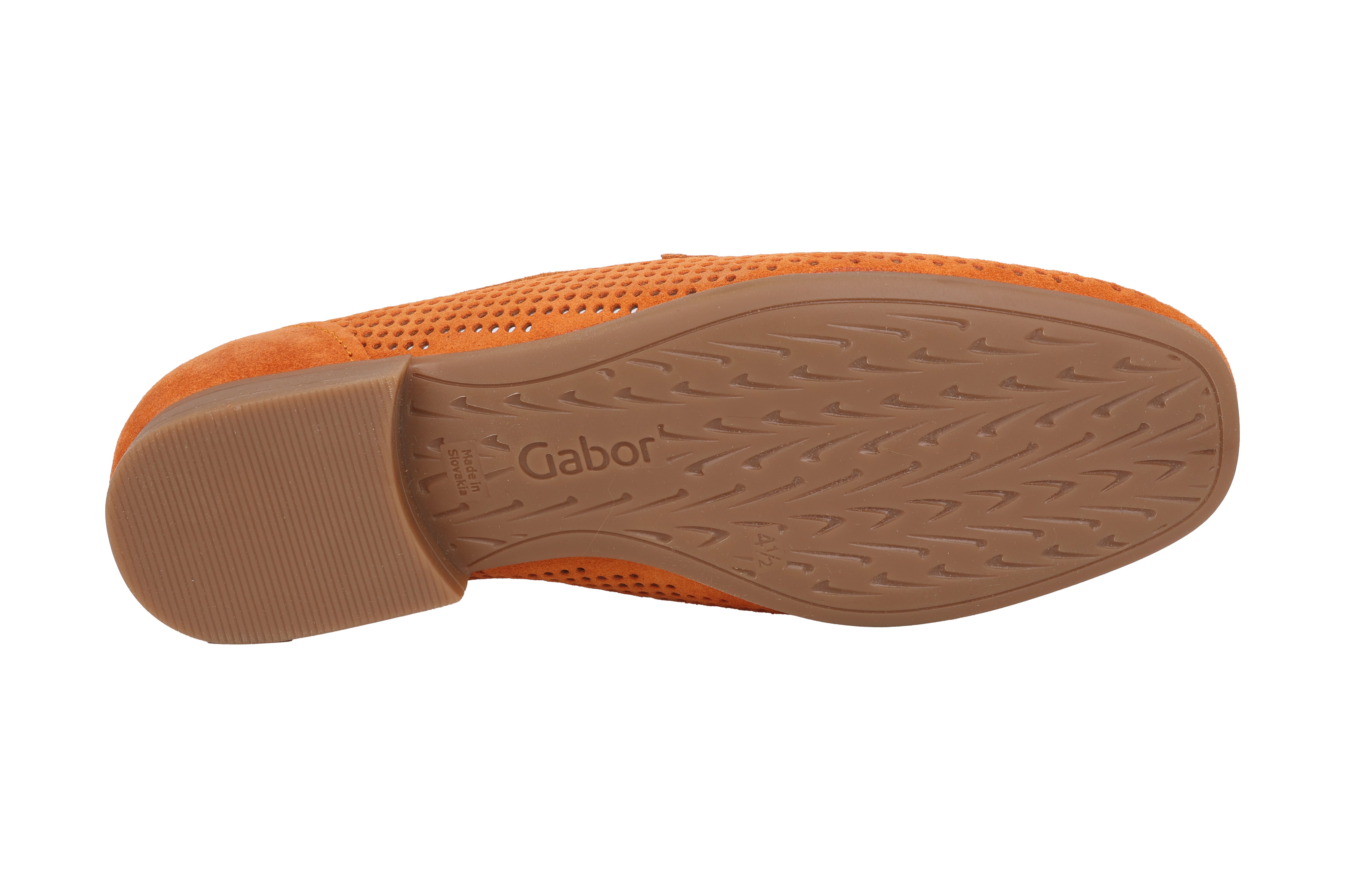 Geperforeerde zomerloafer voor dames '22.424.31' - Oranje