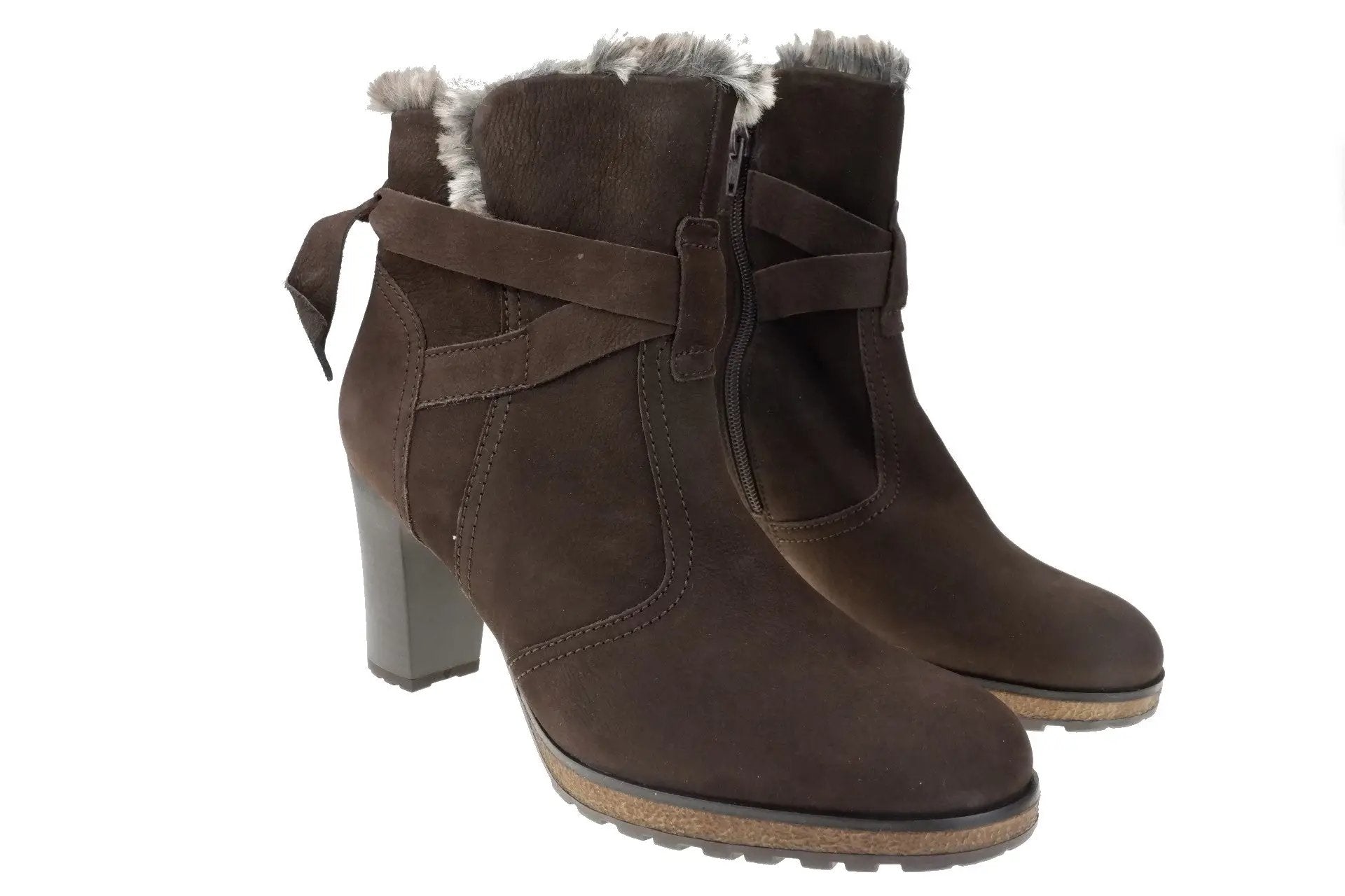 '53.690.18' women's warmlined ankle boot - Brown - Chaplinshoes'53.690.18' women's warmlined ankle boot - BrownGabor