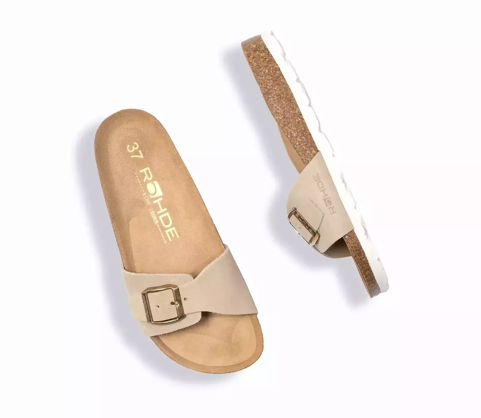 'Alba' women's outdoor mule slide sandal  - beige