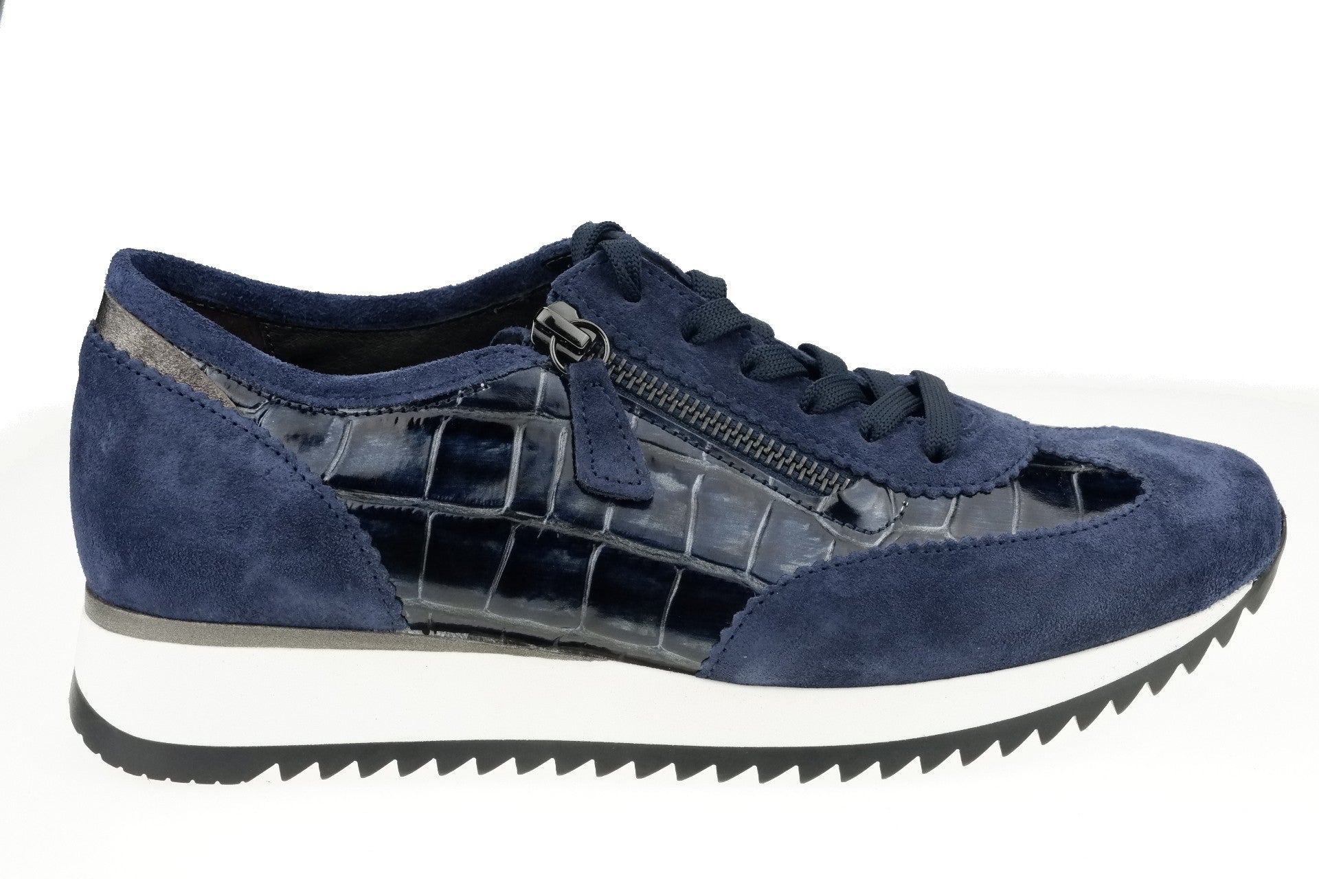 Damessneaker '56.338.66' met brede pasvorm (H) - Blauw - Chaplinshoes'56.338.66' damessneaker met brede pasvorm (H) - BlueGabor