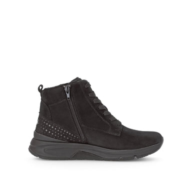 '56.885.47' dames wandelschoenen met vetersluiting - ritslaars - Zwart - Chaplinshoes'56.885.47' dames wandelschoen met vetersluiting en ritssluiting - BlackGabor