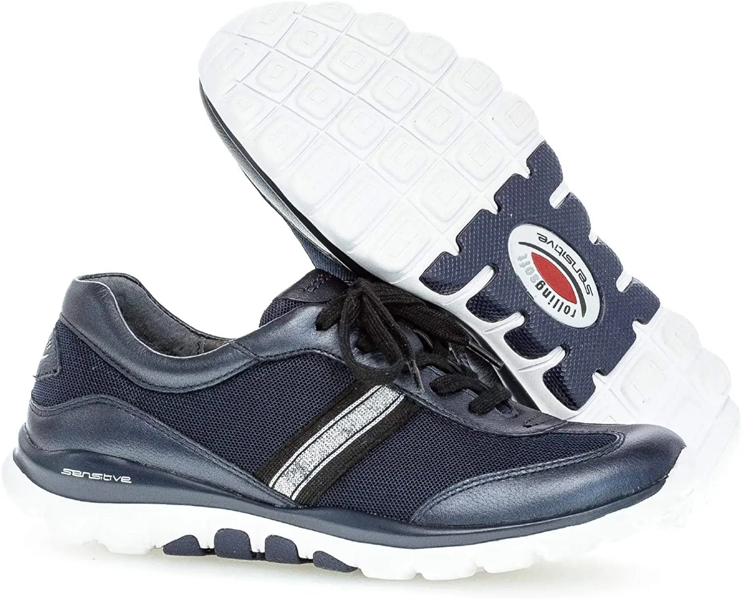 '56.966.66' dames rollende wandelschoen - Blauw - Chaplinshoes'56.966.66' dames rollende wandelschoen - BlauwGabor