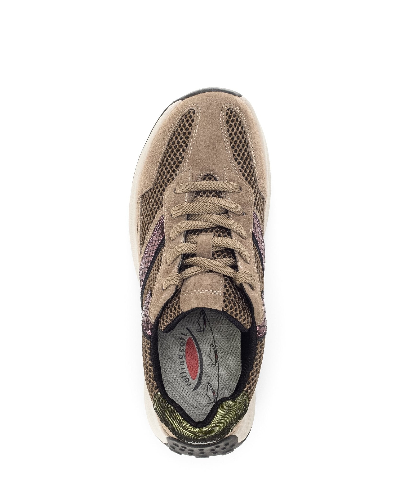 '56.996.43' dames loopsneaker - beige - Chaplinshoes'56.996.43' dames loopsneaker - beigeGabor