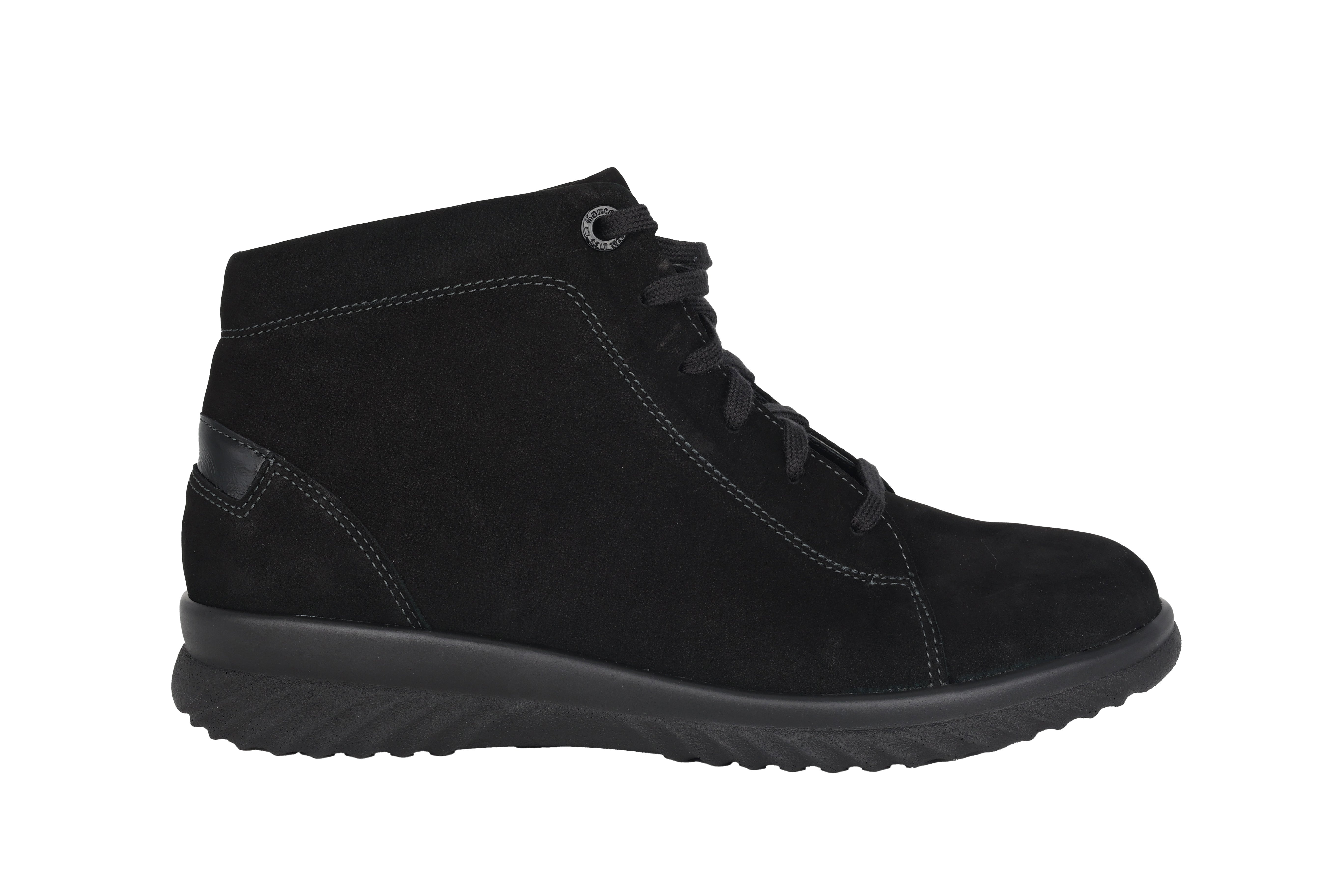 Botín de mujer 'Heike H' de corte ancho (H) - Negro