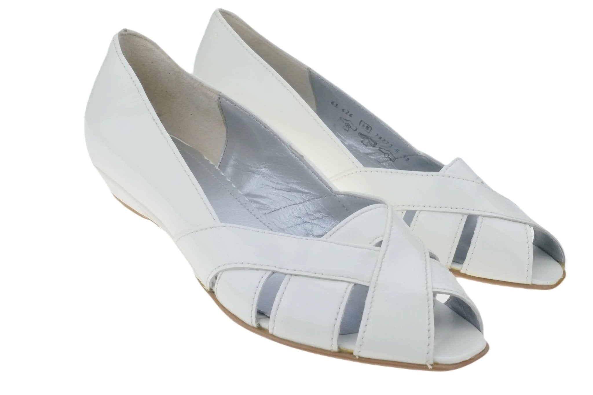 Dames zomerpomp '61.626.91' - Wit lak - ChaplinshoesDames zomerpump '61.626.91' - Wit patentGabor