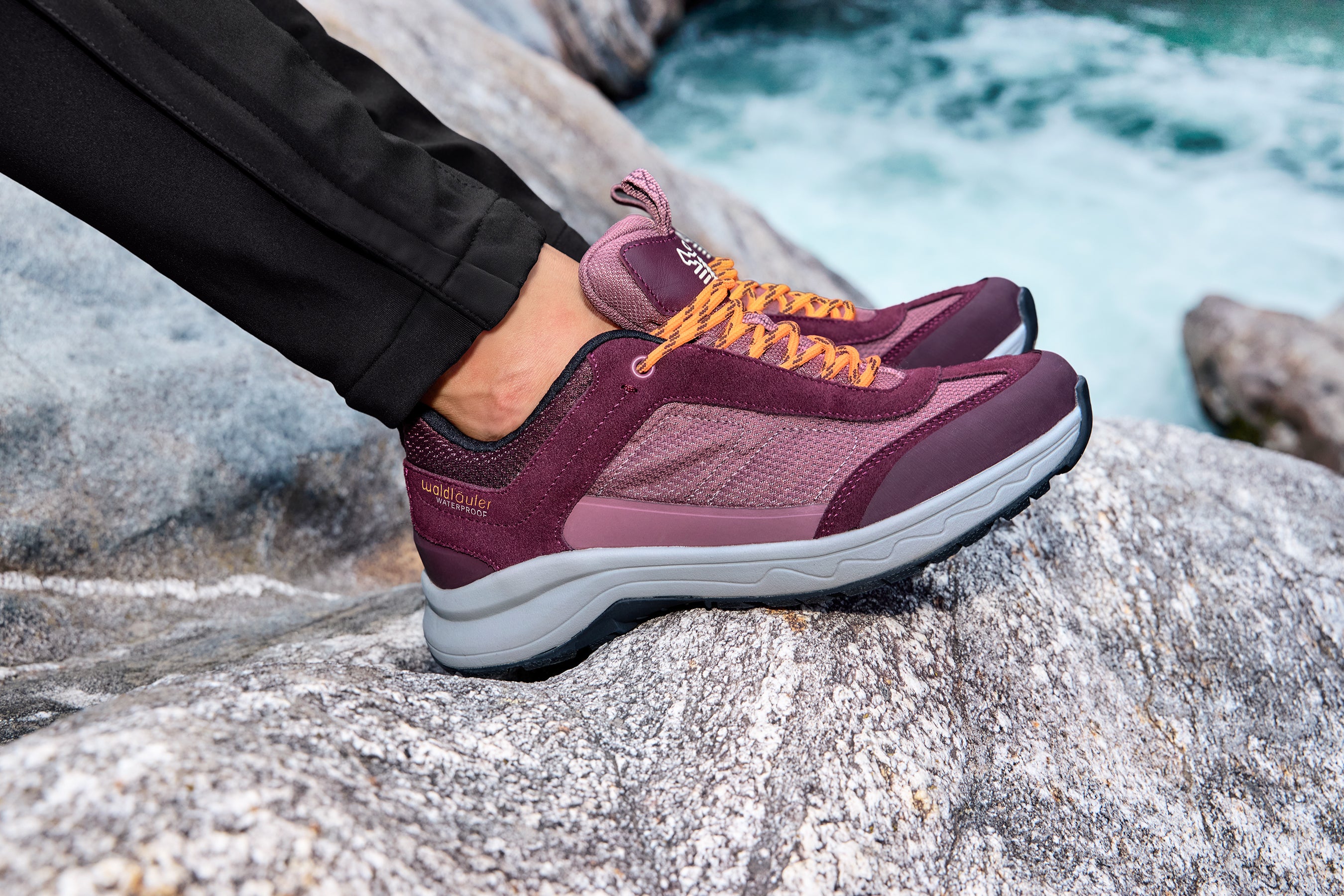 Zapatillas de senderismo para mujer 'H-Freya' de ajuste ancho (H) - Rojo