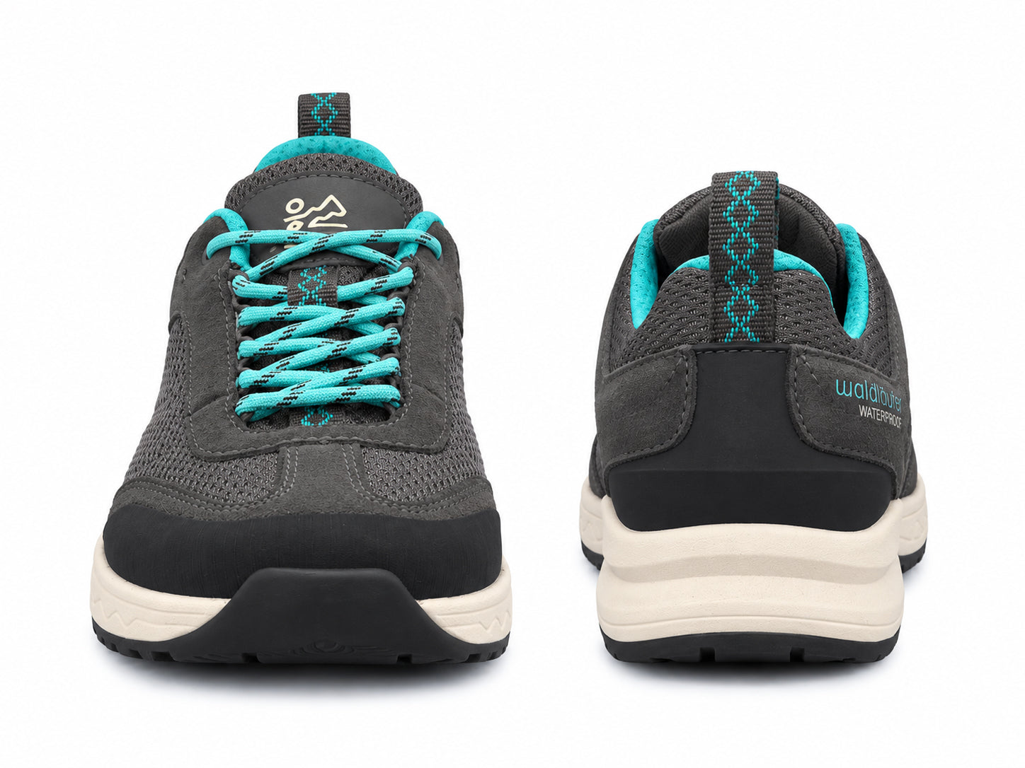 'H-Freya' damesneakers med bred pasform (H) - Grå
