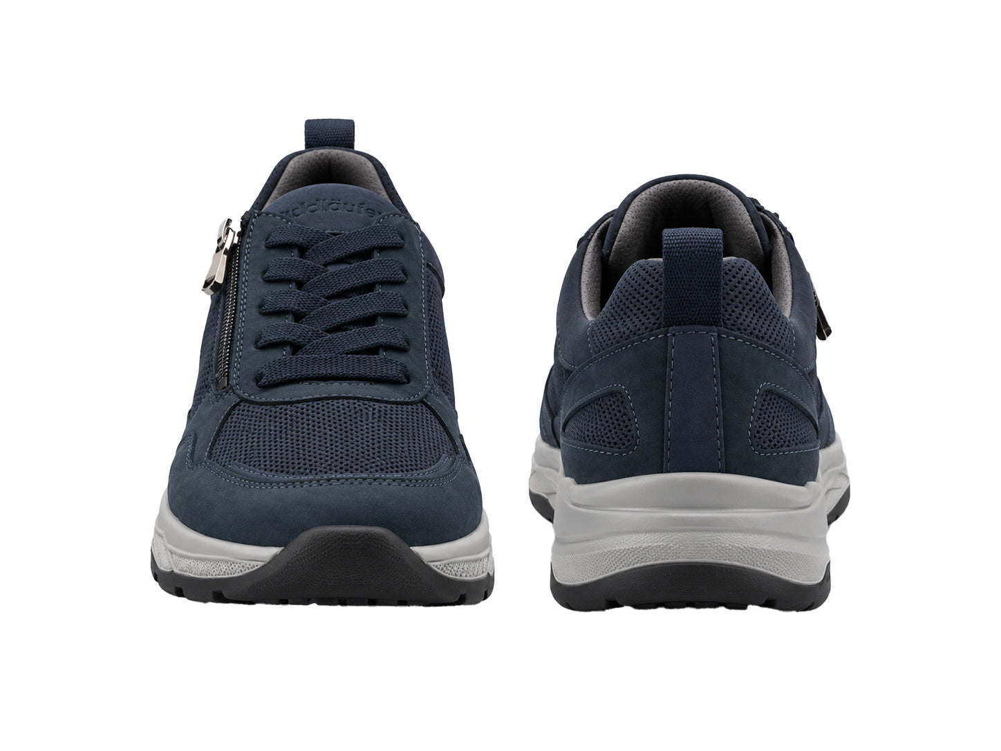 'H-Tom' herensneaker met brede pasvorm (H) - blauw