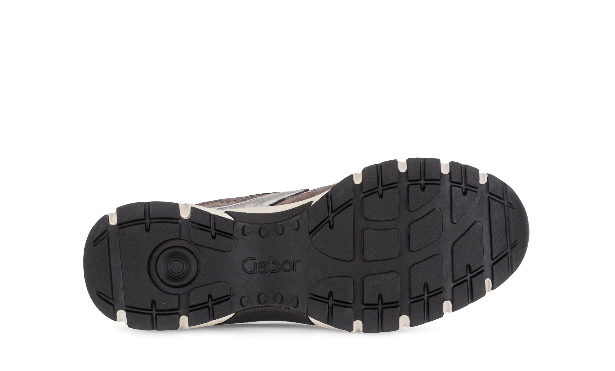 Damessneaker met veters '76.536.25' - Zilverroze mix