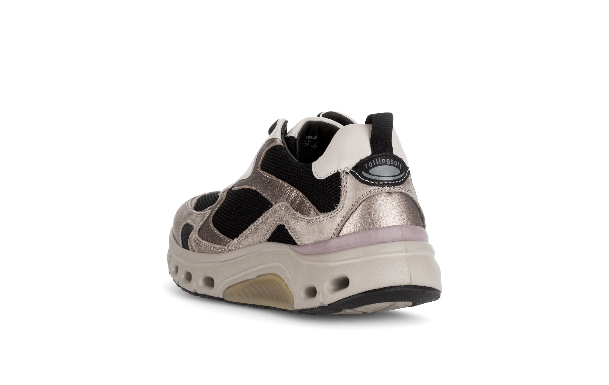 '76.986.22' Zapatilla deportiva con ruedas para mujer - Mezcla negro oro blanco