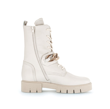 '92.743.61' dames laars met brede pasvorm (H) en rits - Gebroken wit - Chaplinshoes'92.743.61' dameslaars met brede pasvorm (H) en ritssluiting - gebroken witGabor