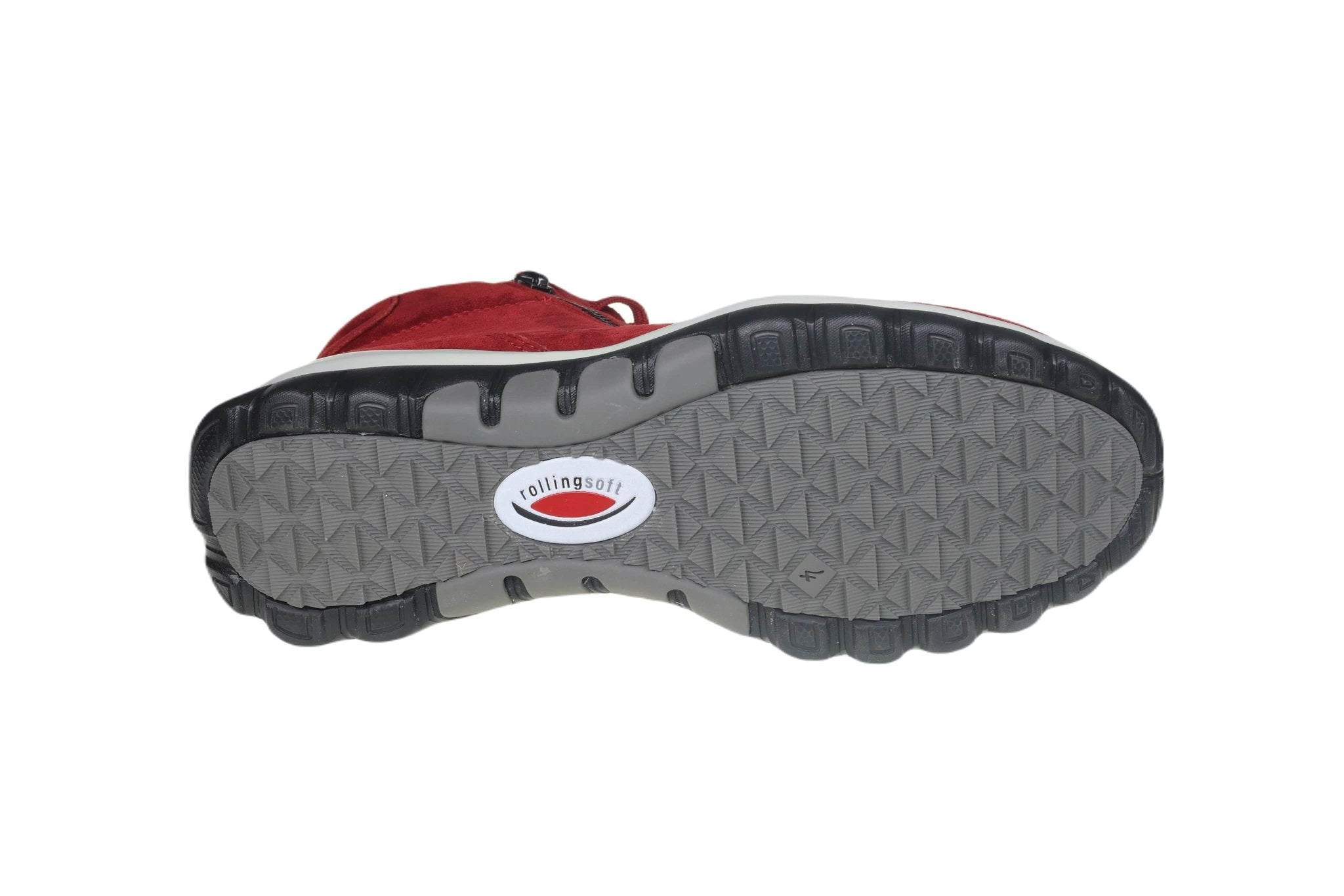 '96.868.38' bota para caminar con encaje y cremallera para mujer - Rojo - Chaplinshoes'96.868.38' bota de paseo con cordones y cremallera para mujer - RedGabor