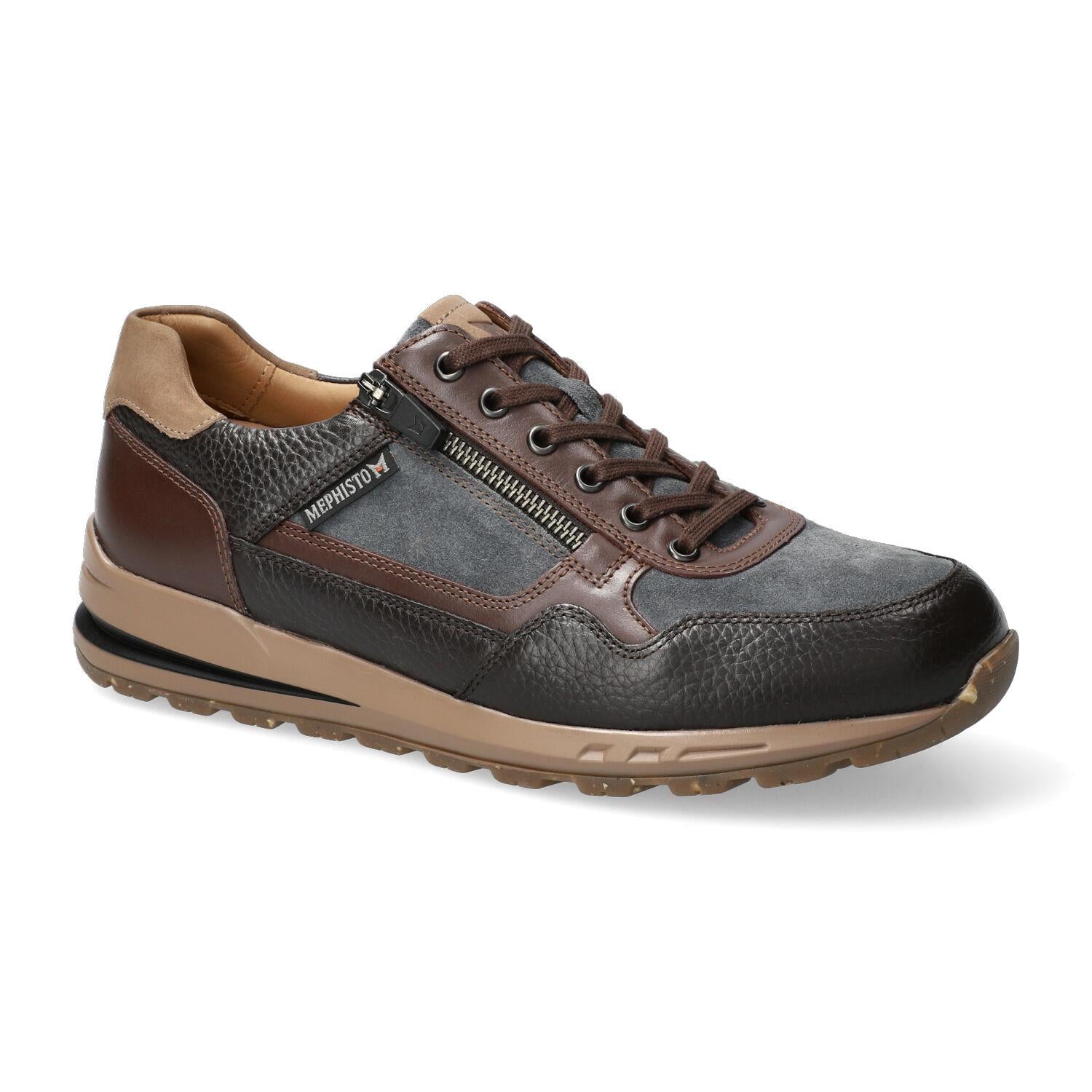 'Bradley' men's lace-up sneaker - dark brown