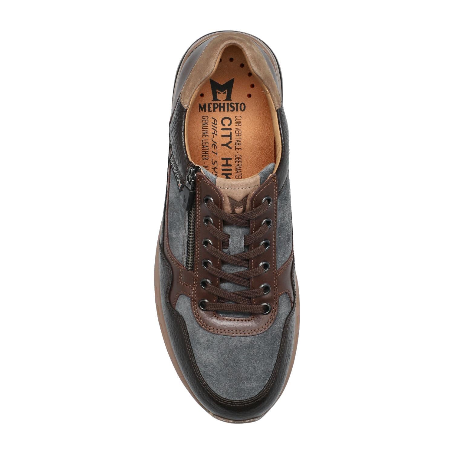 'Bradley' men's lace-up sneaker - dark brown
