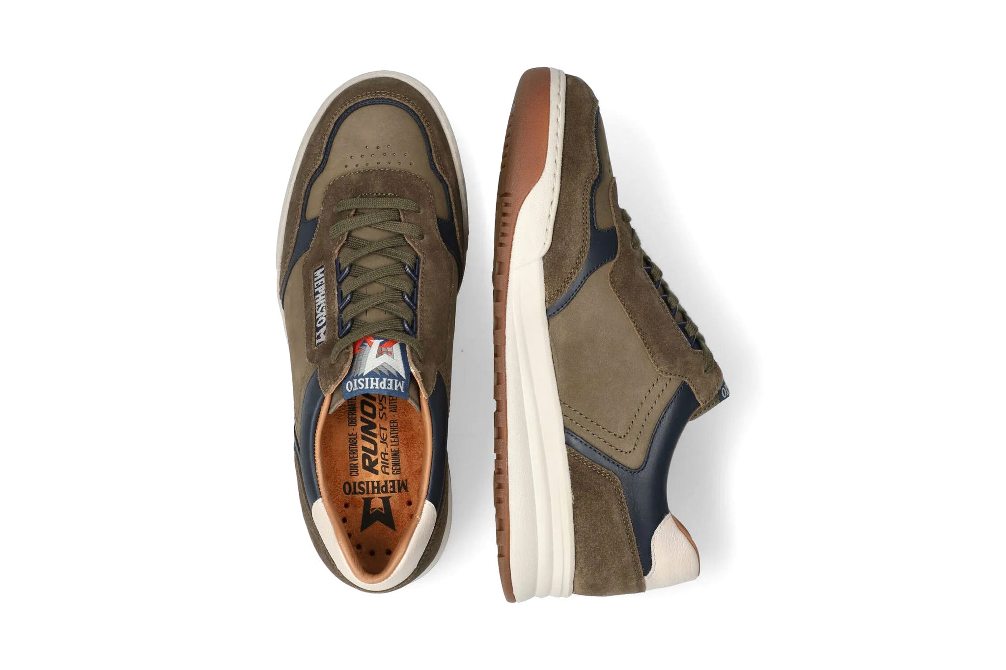 'Norwin' men's lace-up sneaker - green