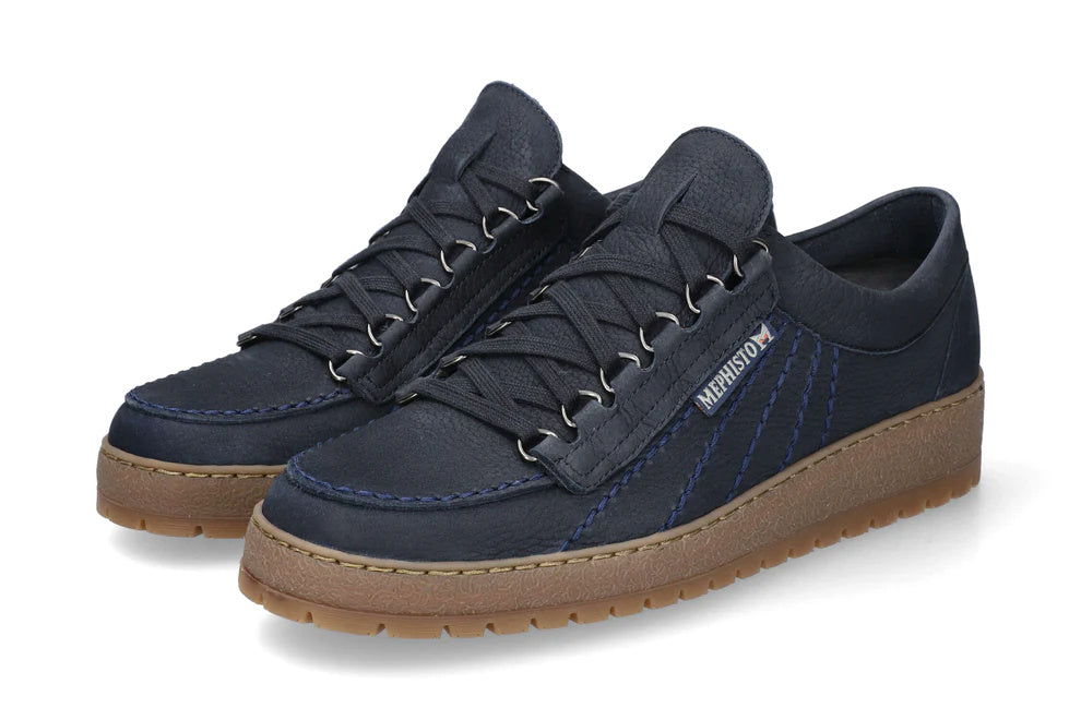 'Rainbow' herrsko med snörning - blå