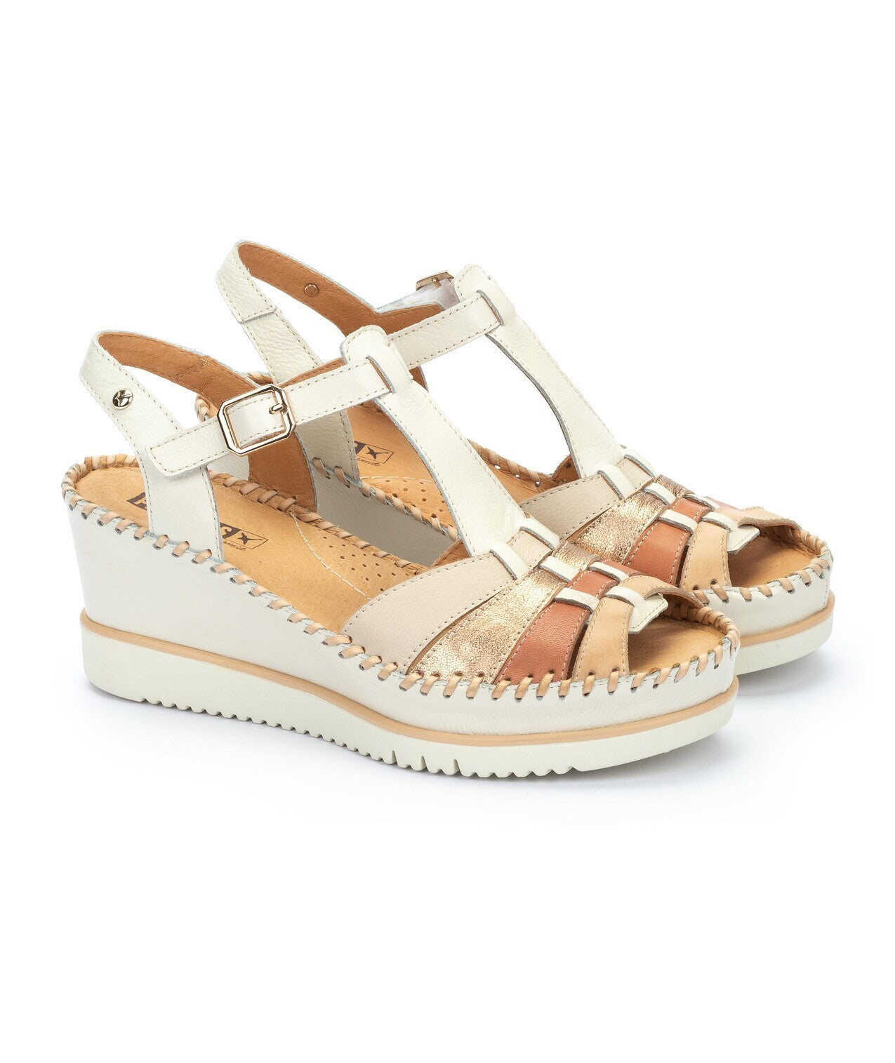 Damessandaal 'Aguadulce' - Gebroken wit