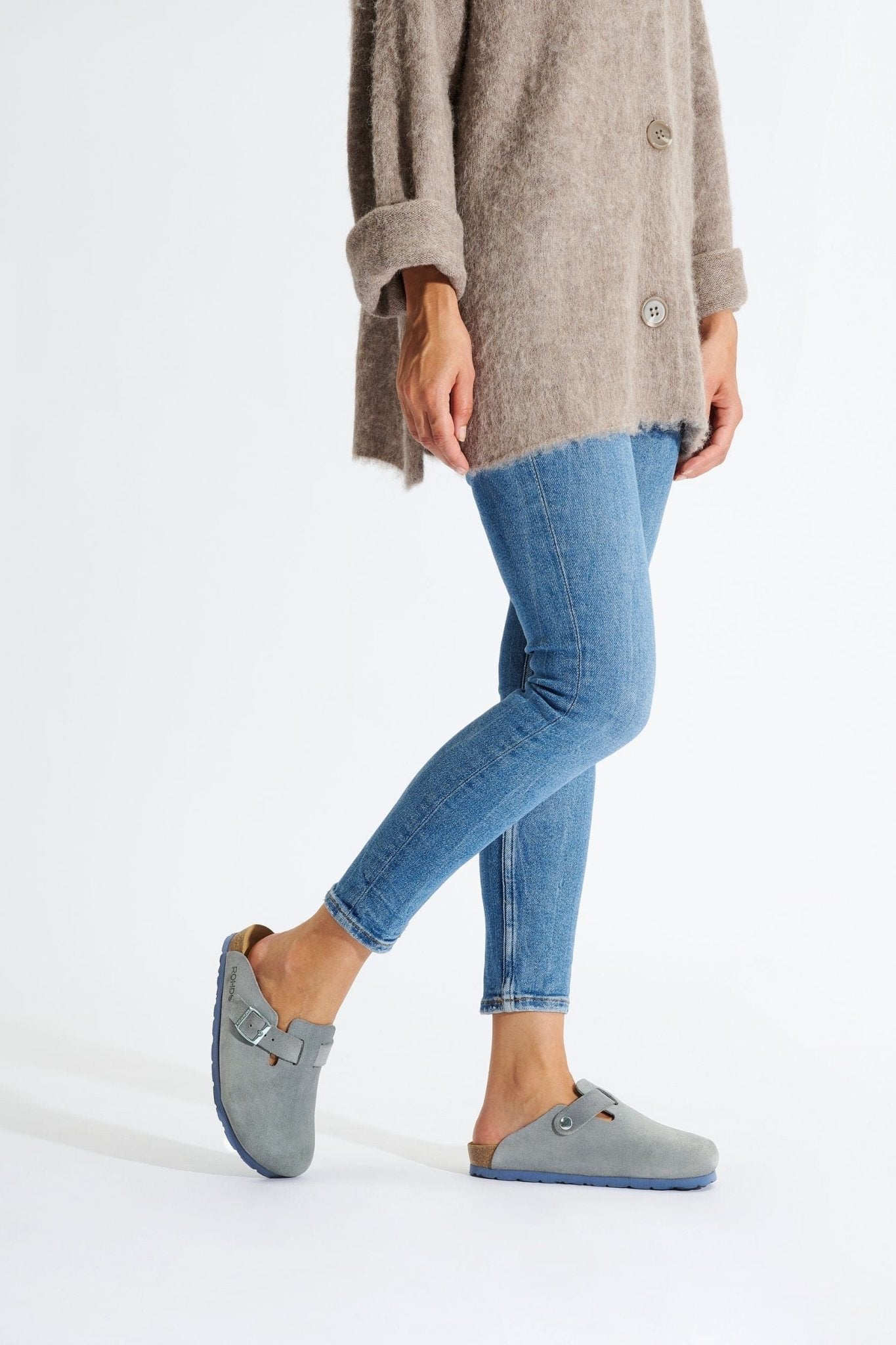 'Alba' women's indoor home clog - Grey - Chaplinshoes'Alba' women's indoor home clog - GreyRohde