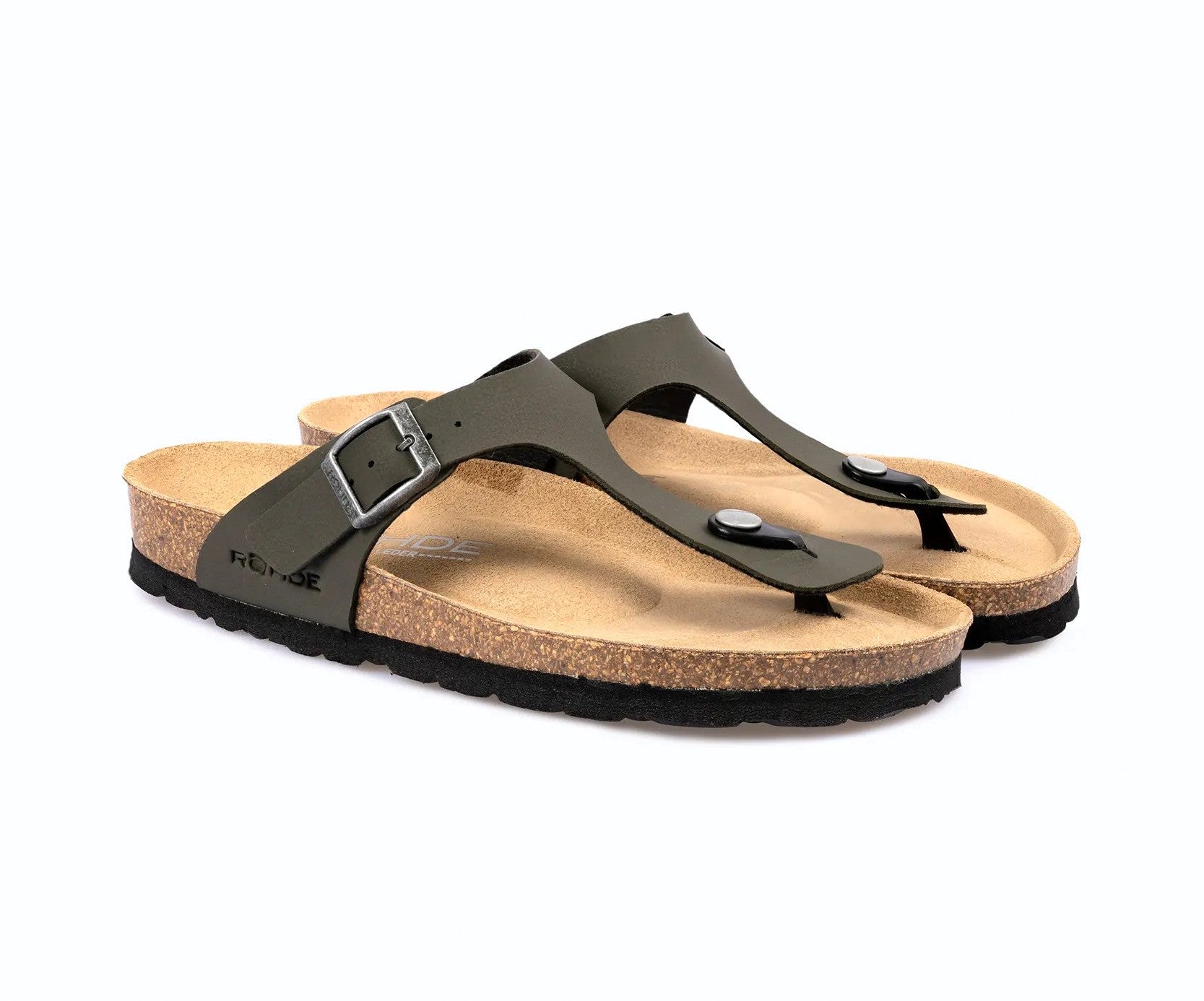 Sandalia con puntera corrediza para mujer 'Alba' - verde - Chaplinshoes'Alba' Sandalia con puntera corrediza para mujer - verdeRohde