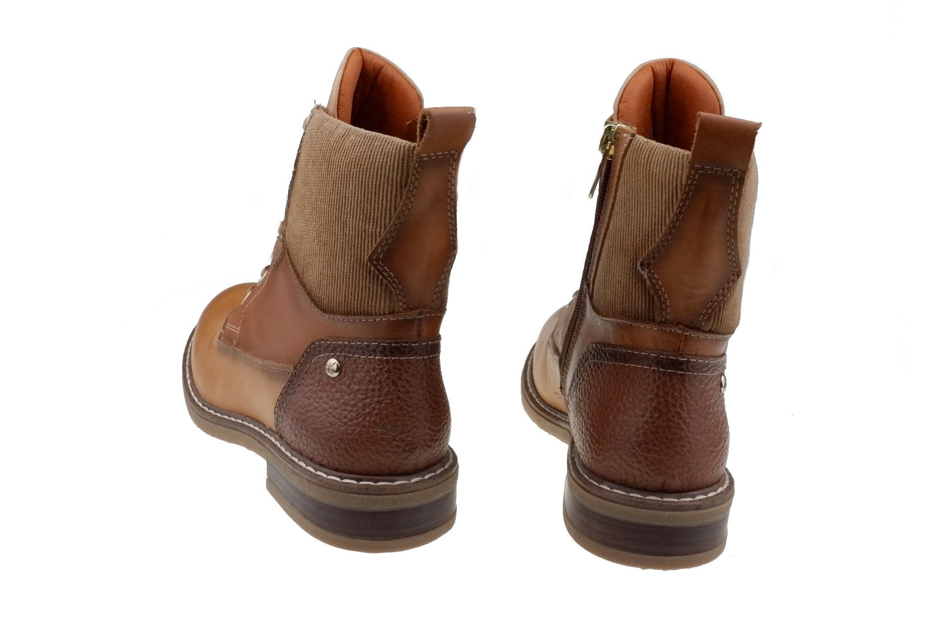 'Aldaya' women's lace - zip boot - Brown almond - Chaplinshoes'Aldaya' women's lace - zip boot - Brown almondPikolinos