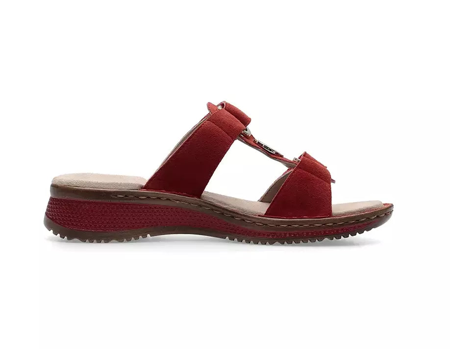 Sandalo slide da donna "Hawaii" - rosso