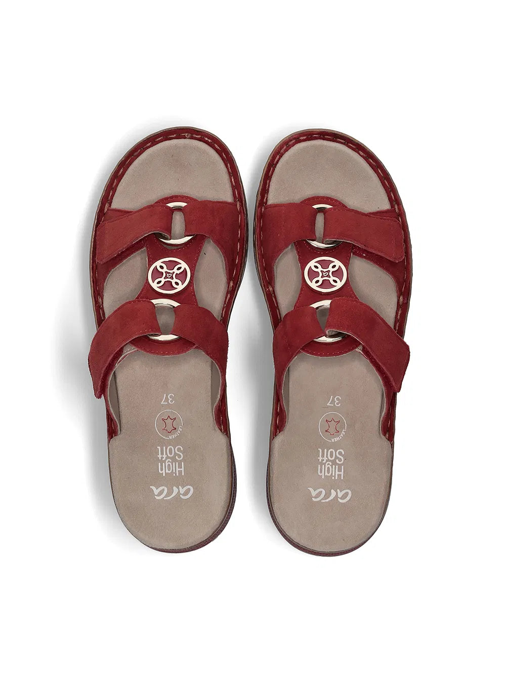 Sandalo slide da donna "Hawaii" - rosso