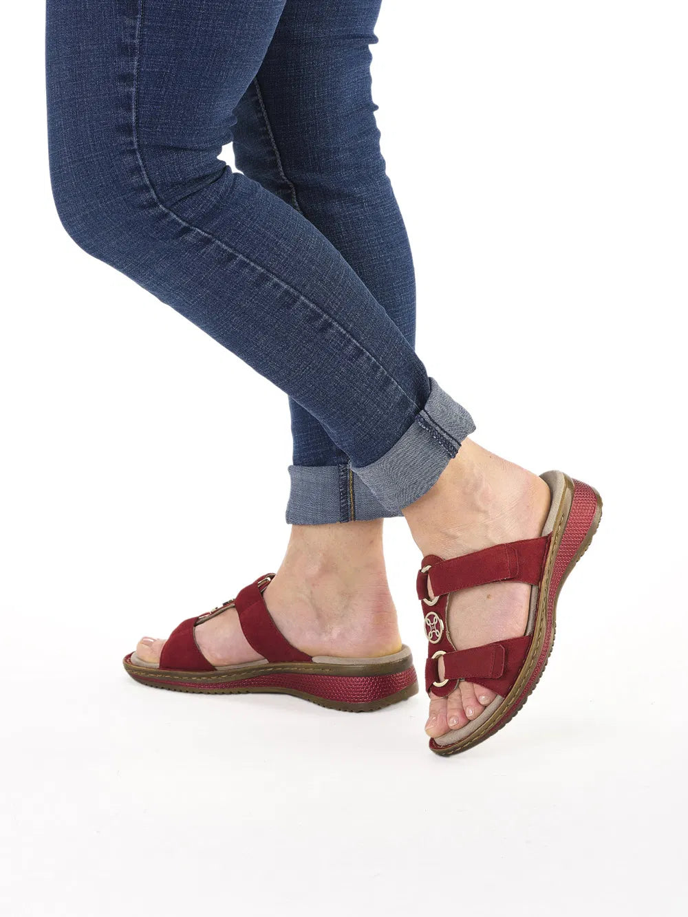 Sandalo slide da donna "Hawaii" - rosso