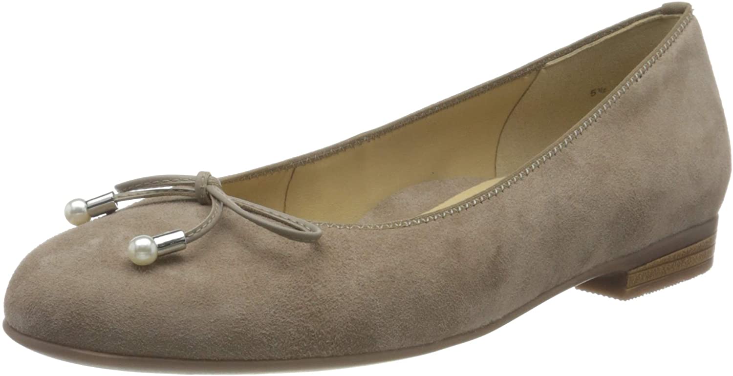 Ara 12 - 31324 - 07 dames ballerina - taupe suède - ChaplinshoesAra 12 - 31324 - 07 dames ballerina - taupe suèdeAra