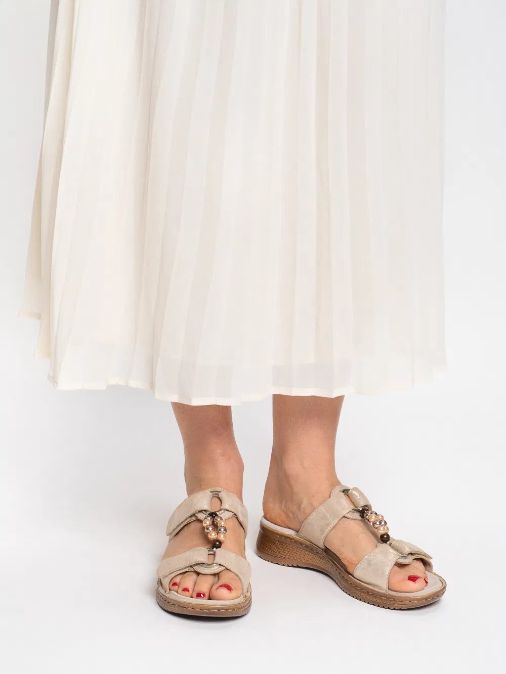 'Hawaii' damesandal - beige