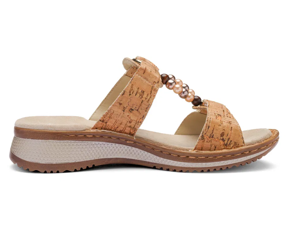 'Hawaii' sandalia de mujer - marrón