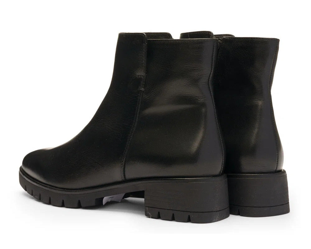 Bottine en cuir pour femme 'Napoli' - noir